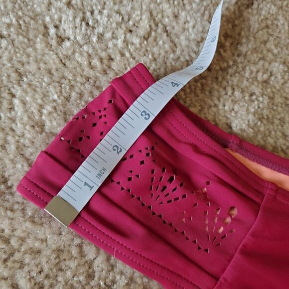 NWT Malibu burgundy lazercut cheeky bikini bottom - Picture 7 of 10